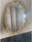 Specchio veneziano ovale intagliato a mano in oro e rosa di Simoeng, Immagine 3