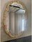 Venetian Oval Gold and Pink Floreal Hand-Carving Mirror by Simoeng 7