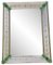 Venezianischer rechteckiger grüner handgeschnitzter Spiegel von Simoeng 1