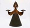 Vintage Figure Lady Dress Copper Candle Holder in the style of Bjorn Wiinblad, 1970s 9