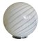 Spiral White Murano Glass Table Lamp by Simoeng 1