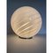 Spiral White Murano Glass Table Lamp by Simoeng 4