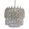 Large Clear Poliedri Murano Glass Chandelier by Simoeng, Image 1