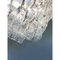 Large Clear Poliedri Murano Glass Chandelier by Simoeng 3