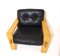 Bonanza Black Leather Armchair by Esko Pajamies for Asko, 1960s, Set of 2, Image 17