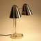 Mid-Century Adjustable Brass Library Lamp by Jacques Biny for Luminalité, 1950s 3