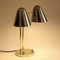 Mid-Century Adjustable Brass Library Lamp by Jacques Biny for Luminalité, 1950s, Image 3