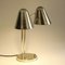 Mid-Century Adjustable Brass Library Lamp by Jacques Biny for Luminalité, 1950s 2