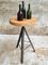 Industrial Plant Table in Oak with Iron Leg, 1960s, Image 7