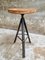 Industrial Plant Table in Oak with Iron Leg, 1960s 3