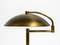 Lámpara de mesa Mid-Century moderna grande de latón con articulación giratoria, años 50, Imagen 13