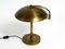 Grande Lampe de Bureau Mid-Century Moderne en Laiton avec Articulation Pivotante, 1950s 18