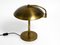 Lampada da tavolo Mid-Century moderna in ottone con snodo girevole, anni '50, Immagine 18