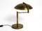 Große Mid-Century Modern Messing Tischlampe mit Drehgelenk, 1950er 17