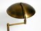 Grande Lampe de Bureau Mid-Century Moderne en Laiton avec Articulation Pivotante, 1950s 12