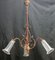 Vintage Kronleuchter aus Messing, 1890er 4