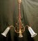 Vintage Kronleuchter aus Messing, 1890er 2