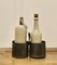 French Rustic Twin Bottle Carrier, Coaster, 1950s 4