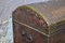Antiker Koffer aus Leder & Holz 10