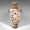 Hohe japanische Vintage Satsuma Keramikvasen, 1940er, 2er Set 4