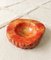Vintage Coral Red Ashtray in Marble, 1960/70s 1