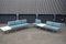 Large Mid-Century Upholstered Aluminum Bench by John Behringer for J G Furniture 6