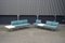 Large Mid-Century Upholstered Aluminum Bench by John Behringer for J G Furniture 34