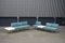 Large Mid-Century Upholstered Aluminum Bench by John Behringer for J G Furniture 22
