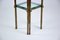French Polished Brass and Glass High Side Table, 1970s 6