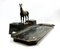 French Bronze & Marble Horse Desk Set with Inkwells, 1900s 3