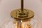 Large Brass & Glass Globe Ceiling Lamp from Doria, 1970s 9