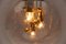 Large Brass & Glass Globe Ceiling Lamp from Doria, 1970s, Image 8