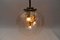 Large Brass & Glass Globe Ceiling Lamp from Doria, 1970s, Image 6