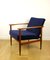 Vintage Navy Blue Easy Chair, 1970s 5