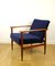 Vintage Navy Blue Easy Chair, 1970s, Image 5