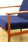 Fauteuil Vintage Bleu Marine, 1970s 4