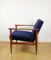 Vintage Navy Blue Easy Chair, 1970s 6