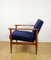 Vintage Navy Blue Easy Chair, 1970s, Image 6