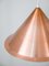 Lámpara de techo de cobre, años 60, Imagen 3