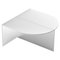 White Satin Glass Fifty Oblong Coffee Table by Sebastian Scherer, Image 1