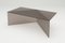 Bronze Satin Glass Poly Square Coffee Table by Sebastian Scherer, Image 2