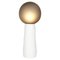 Kokeshi Medium Grey Acetato White Floor Lamp by Pulpo, Image 1