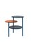Blue & Coral Triplo Tables by Mason Editions, Set of 2 2