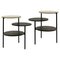 Black and Grey Triplo Table by Mason Editions, Set of 2, Image 1