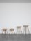 Brown Oak and Brass Counter Stool by Lassen 5