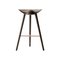 Brown Oak and Copper Bar Stool by Lassen 2