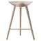 Oak and Brass Counter Stool by Lassen 1