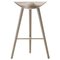 Oak and Brass Bar Stool by Lassen 1