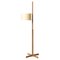 Beige and Oak Tmm Floor Lamp by Miguel Milá 1