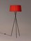 Lámpara de pie Trípode G5 en rojo de Santa & Cole, Imagen 3